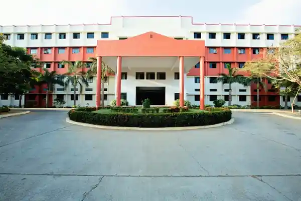 Rajalakshmi Engineering College campus in Chennai with academic buildings and student spaces.