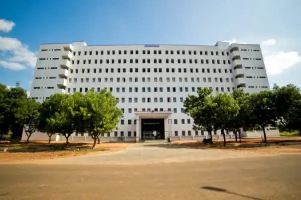 Kalasalingam University campus with academic infrastructure and surrounding natural landscape.
