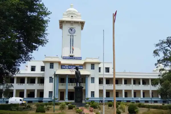 Kerala University campus in Thiruvananthapuram representing academic administration and affiliated college network.