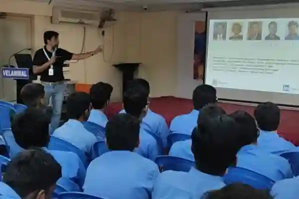 Seminar by Ajay Zener at Velammal Matriculation school - Career Counselling Events