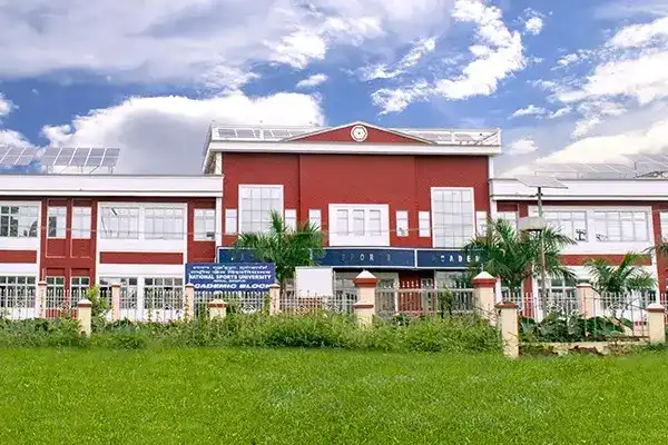 National Sports University campus highlighting sports training and management education in India.