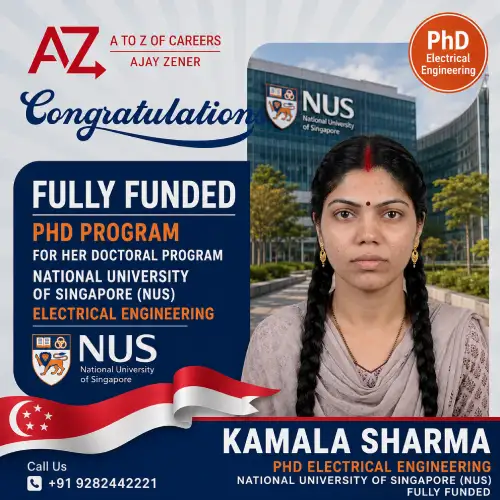 Kamala Sharma — Fully funded PhD in Electrical Engineering at the National University of Singapore (NUS)