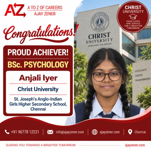 Anjali Iyer — Ajay Zener student success