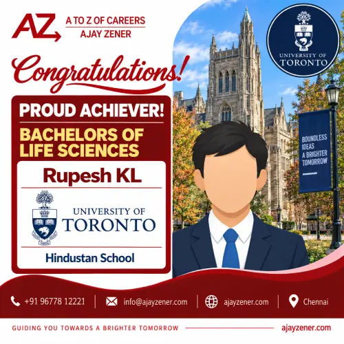 Rupesh KL — Bachelors at the University of Toronto, Canada