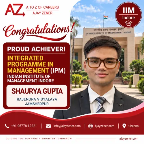 Shaurya Gupta — Ajay Zener student success