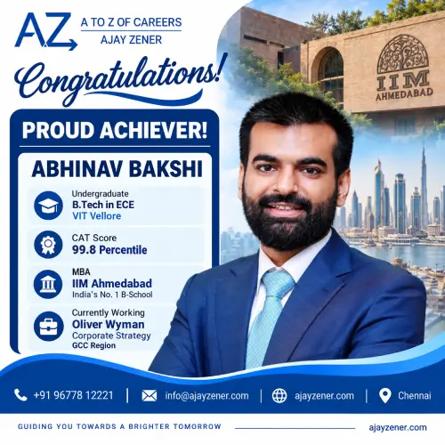 Abhinav Bakshi, IIM Ahmedabad MBA and consultant at Oliver Wyman