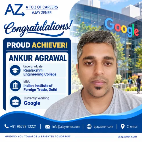 Ankur Agrawal, MBA from IIFT Delhi, working at Google